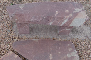 Red Limestone Boulder